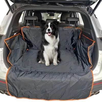 Waterproof Durable Collapsible Soft Dog Cat Travel Seat Cover SUV Cargo Trunk Mat Oxford Pet Protector Universal Fit All Seasons