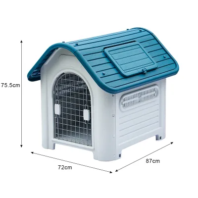 Factory Sale Upgraded Type Plastic Outdoor Pet House Comfortable Space for Medium -sized Dogs