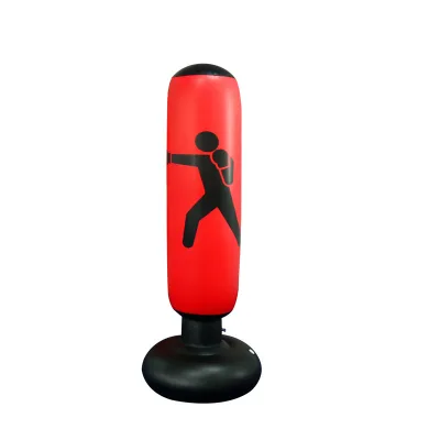 Inflatable Punching Boxing Bag Fitness Training Boxing Sack PVC Thicken Boxing Pillar Tumbler Column Standing Sandbag Kids