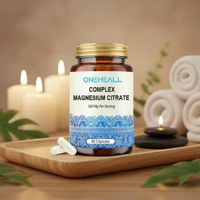 Customized Supports Bone&Muscle Functions Magnesium Citrate Capsules High Absorption Magnesium Citrate Capsules
