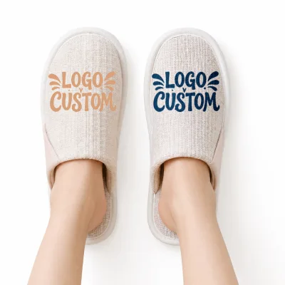OEM/ODM Winter Couple Soft Non Slip PVC Closed Toe Indoor Home for with Custom Logo for Homestay