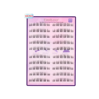 Pre-Made Lash Fan Heat Bonded Self Adhesive Lashes 24 Hrs Lash Clusters Private Label Self Adhesive