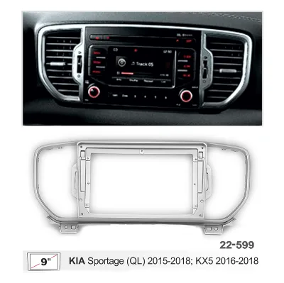 KIA Sportage 2016-2018 Car Radio Frame Car Navigator Panel