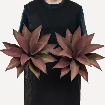 Artificial Agave Plant Tropical Succulents Greenery Unpotted for Home Wedding Festival DIY Garden Arrangement Decoration