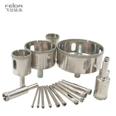 FEIDA 16-120mm Diamond Grit Tile Core Drill Bit Set Customized Brocas Diamantadas for Hole Saw Tile Glass for Masonry Drilling