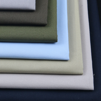 100% cotton spandex fabric good tensile resistance  work wear fabric