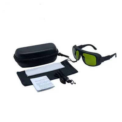 Laser Safety Glasses Goggles with Protective Case for Green,Blue and Red Fiber Laser