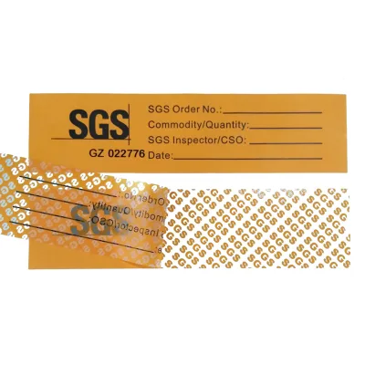 Custom Tamper Evident Security Tape