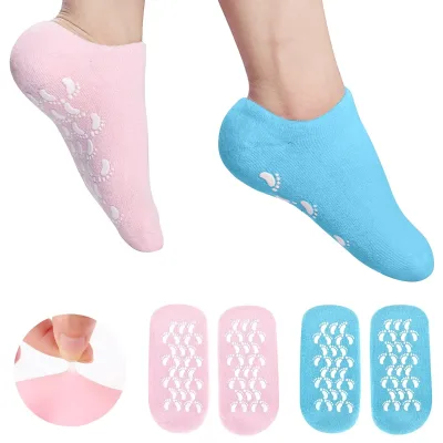 Colorful Foot Spa Gel Socks Moisturizing Silicone Foot Skin Care Exfoliating Whitening Beauty Foot Care Sock