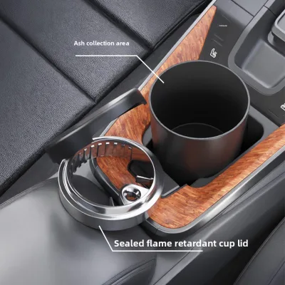 ABS Plastic Car Ashtrays, Dual-Purpose Ashtrays for Cars and Home Use, Portable Car Ashtrays
