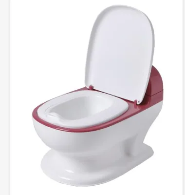 Children Baby Kid Plastic Mini Musical Simulated Potty Chair Toilet Flushing Training Seat Chair Baby Pot with Music