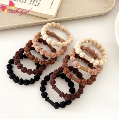BELLEWORLD Manufacturer of Beauty Accessories Simple Hair Band for the Female Plain High Elastic Ponytail Holder Hair Tie Bands