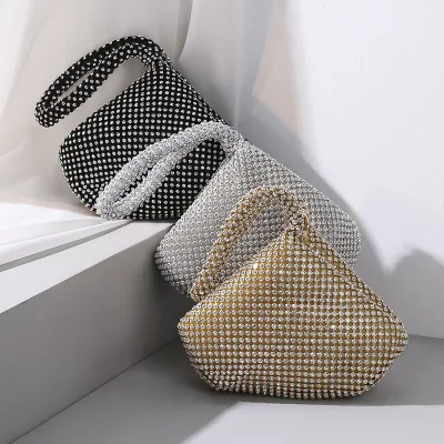 Peiquan Dinner Bag Handmade Rhinestone Clutch Bag Evening Bags