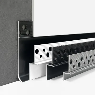 Modern Style Decorative Aluminum Skirting Board for Large Mall Decoration Recessed Installation Aluminum Alloy Skirting Board