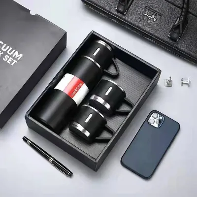 Botellas De Agua 500ml Insulated Hot and Cold Tumbler Tea Thermos Stainless Steel Vacuum Flask Gift Set Box