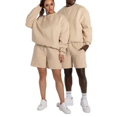 Wholesale Clothing Sets Unisex Crew Neck Shorts Sets Designer Joggers Two Piece Short Set Women