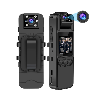 1080P 256GB Wearable Body Camera Audio Video Recording Personal Bodycam Infrared Night Vision 1600mAh Battery Nightshot SD Card