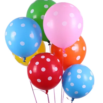 100pcs 12" Polka Dot Balloons Spotty Printed Latex Party Ballons Globos Infantiles Party Decoration