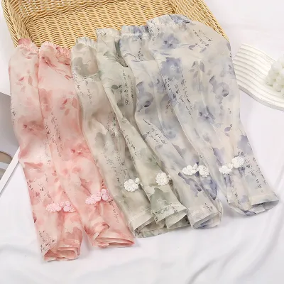 Fashion Wash Painting Printed Hand Sleeves Summer Sunscreen Anti-UV Arm Sleeves Women Arm Socks
