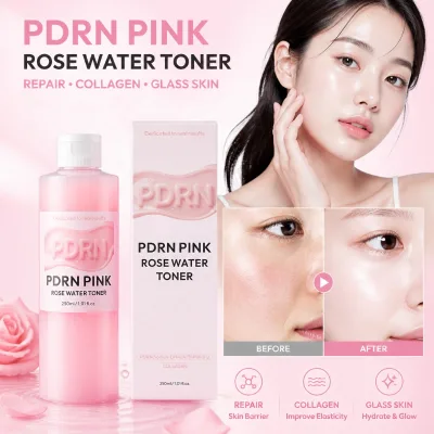 Niacinamide Face Soothing Calming Vitamin B12 Skin Toner Collagen Rose Pink Peptide Pdrn Salmon Dna Face Toner