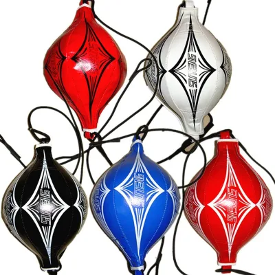 Boxing Double Punching Speed Bag Pear Shaped Inflatabled Reflex Ball
