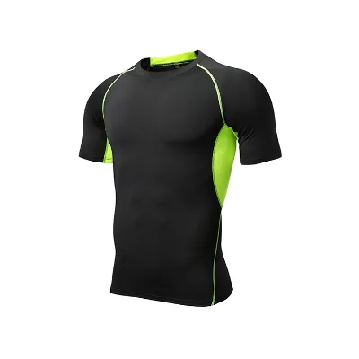 Long Sleeve Gym Men's Quick Dry T-Shirt High Elastic Tights Running Professional Outdoor Sportswear