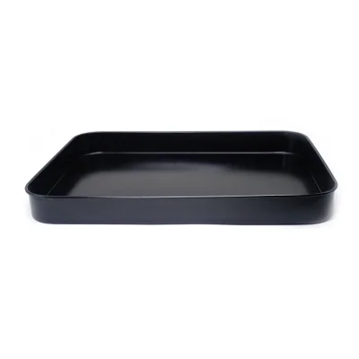 Carbon steel black kitchen utensils Bread cake square non-stick DIY baking tray