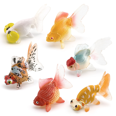 Simulation of Ornamental Fish Goldfish Models Toys Fun Children's Animals Collection Gifts