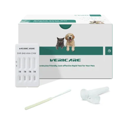 Factory Wholesale Ehrlichia Babesia Anaplasma Heartworm Combo Animal Disease Home Use Ehr/Bab/Ana/Chw Rapid Test Kit in Stock