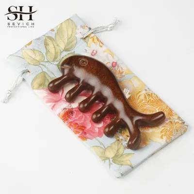 Private Label Handmade Hair Wood Massage Comb Cushion Scalp Brush Hair Growth Wooden Scalp Comb Sandalwood