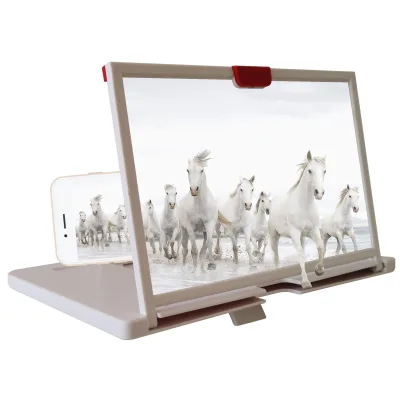 10" 12" Magnifier 3D Phone Screen Magnifying Glass HD Projector Mobile Phone Holder Stand Screen Amplifier for Smartphone