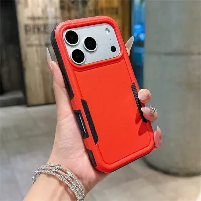 For iPhone 13 14 15 16 17 Pro Max Hybrid Armor PC Shockproof Dual Layer Mobile Phone Case,for iphone 17 Pro case Tough