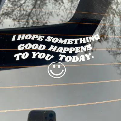 Inspirational Custom Windshield Decal for Cars Trucks Positive Quote Vinyl Bumper Sticker Kind Reminder Window Transfer Decal