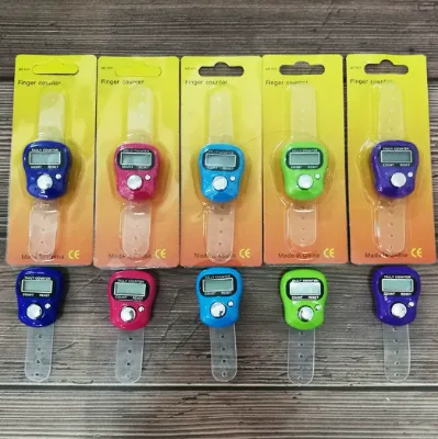 Digital Tasbeeh Electronic Ring Counter Finger Clicker Countertop for Counting