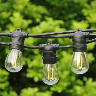 Zhongshan Newest Outdoor Hanging Socket Retro Saving IP65 Waterproof Led Patio Bulbs Style UK AU Plug Festoon String Light