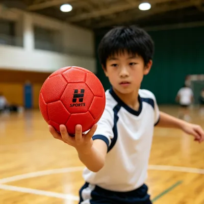 Size 2 PVC Hand Stitched Handball Official Match Ball with Anti-Slip Surface for Professional Indoor Competition Training