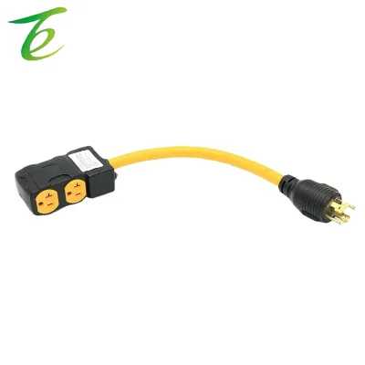 Source factory US standard L14-30P to N5-20R generator extension cord 20A with leakage protection socket power cord