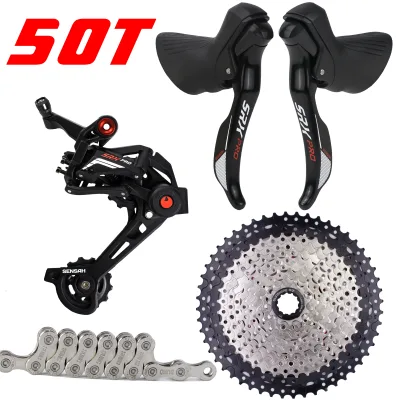 SENSAH SRX PRO 1x11 Speed, 11s Road Groupset R/L Shifter + Rear Derailleurs +SUMC Chain+cassette Kits for Gravel-Bikes