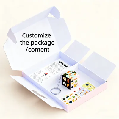 JIFU Sushi Cartoon Custom Magic Cube Full Collection Multi-Size 2x2 3x3 4x4 Pyramid Cute Japanese Food Puzzle Toys UV Printed