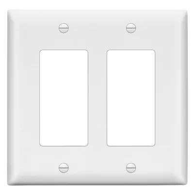 US USA Standard 1 2 Gang Light Switch Socket On-off Flame Retardant Durable Plain Wall Plate Cover Panel