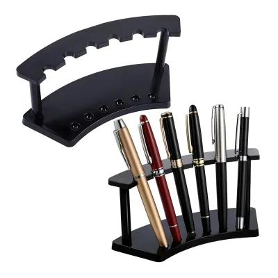 Wooden Pen Holder Stand Display Rack