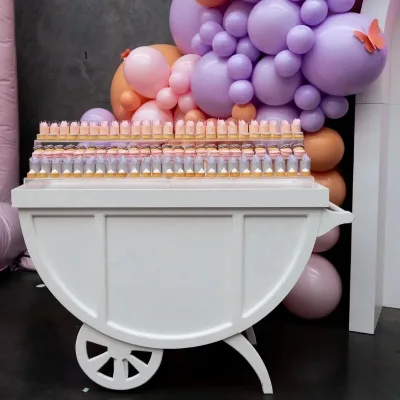 White Candy Cart Dessert Candy Cart for Wedding Party Decoration Wholesale