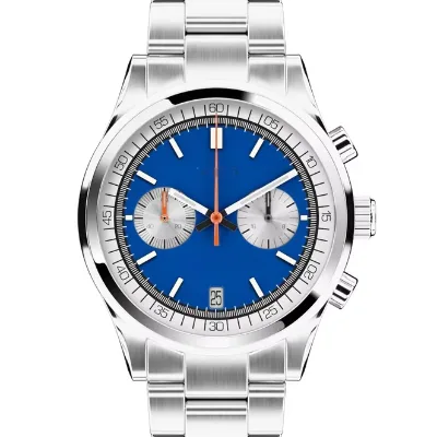 Elegant Chronograph Quartz Wristwatch with Functional Sub-Dials and Date Display