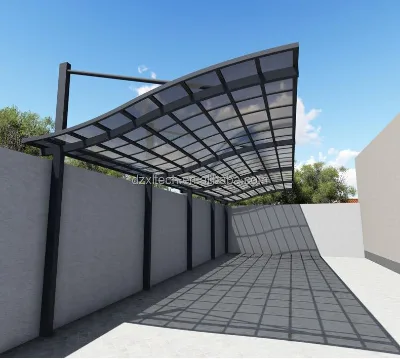 Custom High Quality Modern Style Cantilever Carport Waterproof Metal Aluminum Alloy for Cars and Outdoor Use