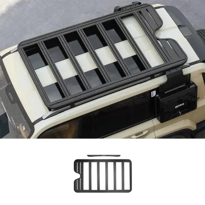 Offroad Aluminum Roof Rack Platform Cargo Carrier Luggage Basket Exterior Upgrade Accessories for Chery ICAR V27