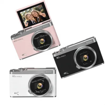 HD CCD Digital Flip-screen Camera 2"-3" Screen Lithium Battery Fixed Focus