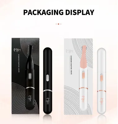 Private Label Rechargeable Painless LED Light Facial Hair Shaver Remover, Painless Portable Eyebrow Shaper Trimmer Kit