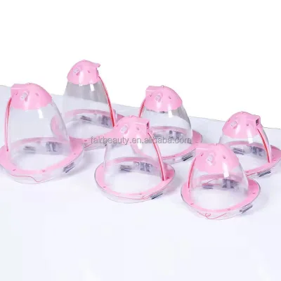 Professional Woman Use Vacuum Cupping Breast Nipple Enhancement Machine for Breast Massage Buttock Lifting Nipple Care