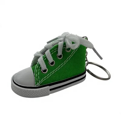 Personalized Handmade Keyring Creative Coloured Canvas Shoes Keychains DIY Key Rings Key Chain for Mini Doll Decoration