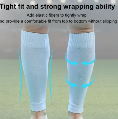 Durable Quick Drying Ergonomic Soft Cushioning Fixation Flexible Skin Friendly Protective Lightweight Soccer Sleeve Shin Guards